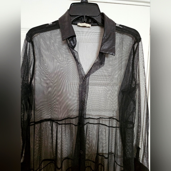 Black tulle cover-up M - Picture 2 of 6